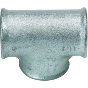 Tee e galvanizuar 1"